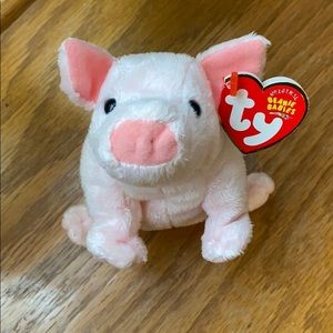 Ty Beanie Baby pig luau